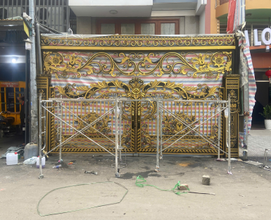 Thi công cổng nhôm đúc ở Bình Dương