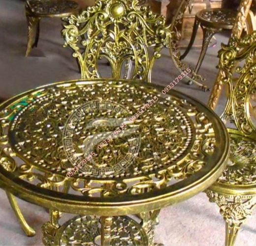 Bàn ghế nhôm đúc mẫu G05