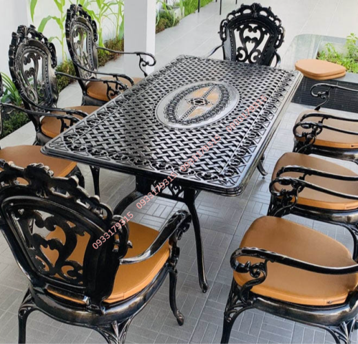 Bàn ghế nhôm đúc mẫu G02